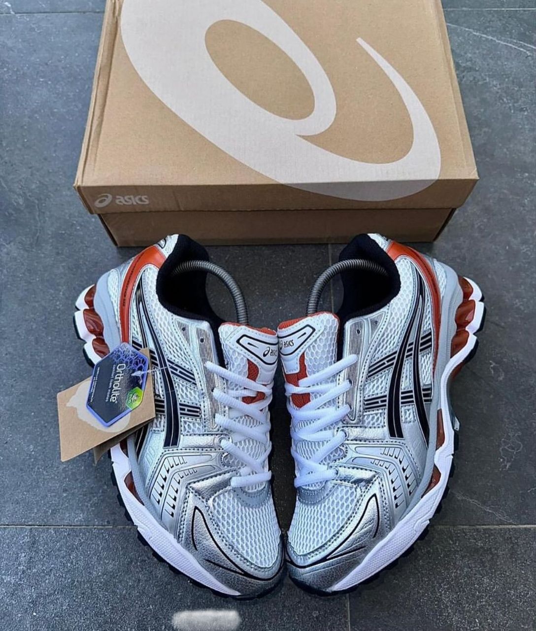 ASICS Gel-Kayano 14 White Piquant Orange – Image 2